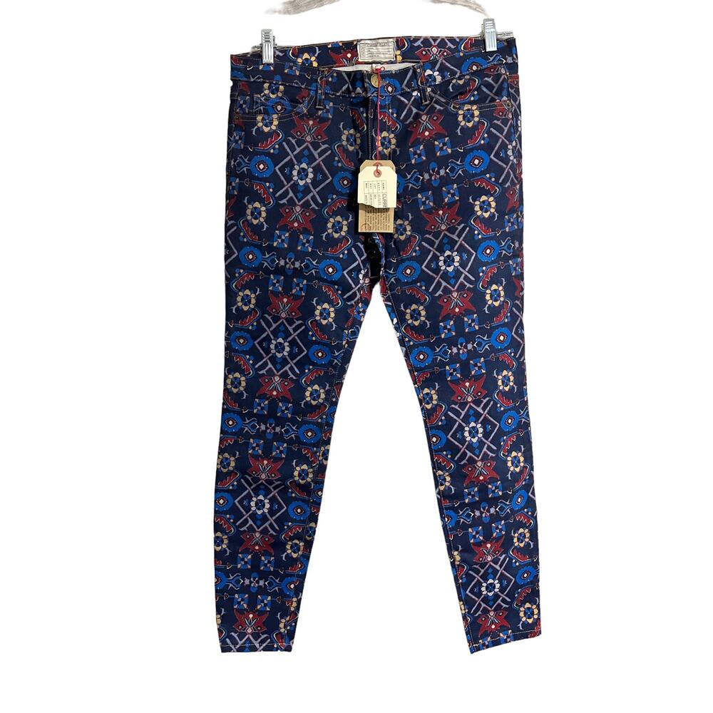 NWT Current/Elliott The Ankle Skinny Midnight Tapestry 32